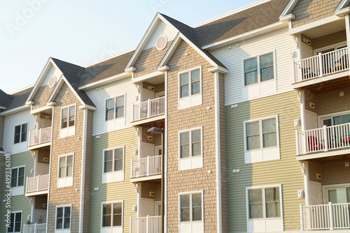 modern apartment building as architecture background