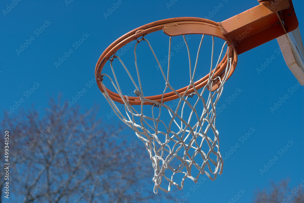 basketball hoop against sky