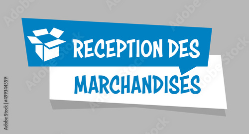 Logo réception des marchandises.
