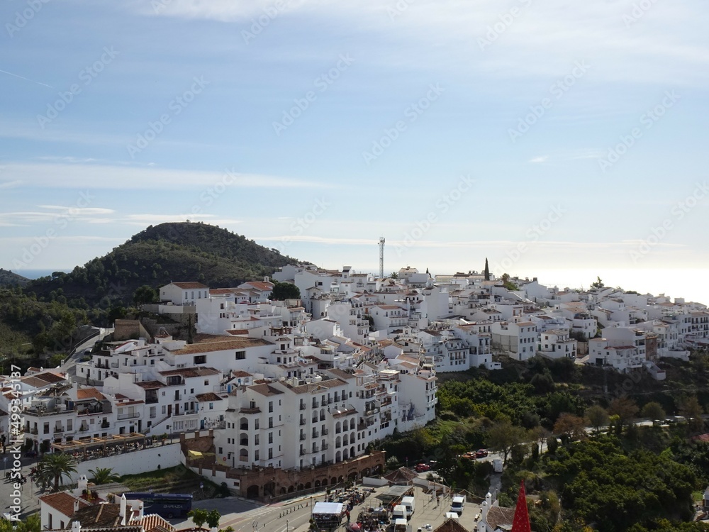 [Spain] A view of the new city of Frigiliana overlooking from the observatory