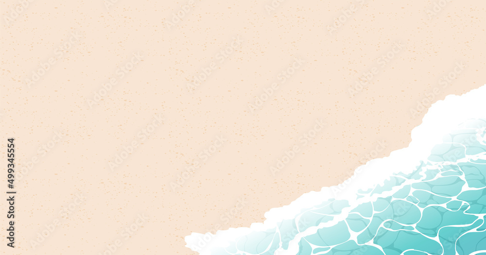 砂浜と海の水面の背景イラスト素材 Stock Vector Adobe Stock