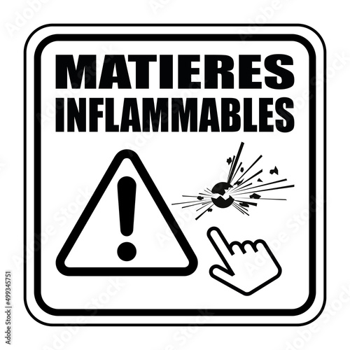 Logo matières inflammables.