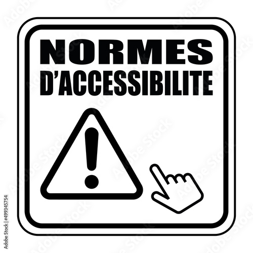 Logo normes d'accessibilité.