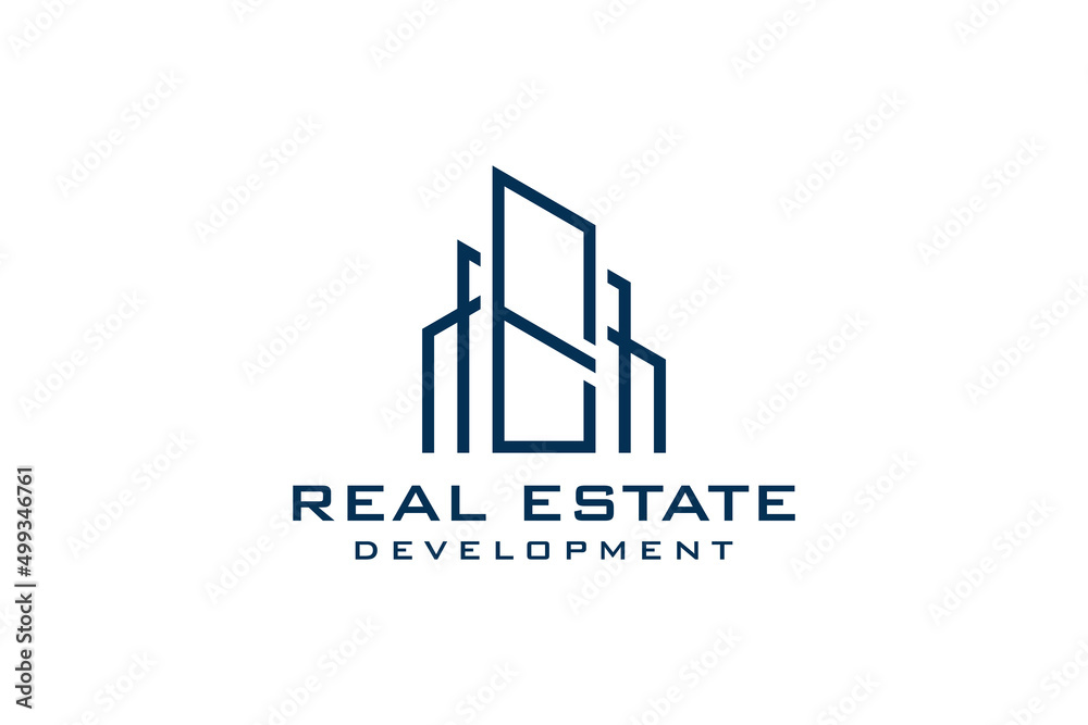 Letter E for Real Estate Remodeling Logo. Construction Architecture Building Logo Design Template Element.