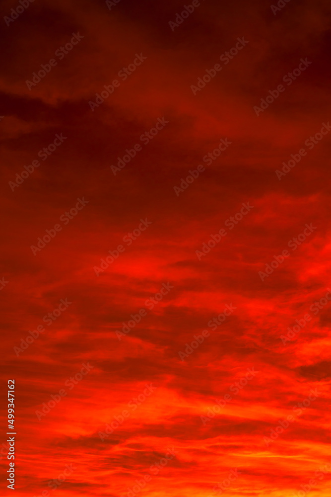 Clouds at sunset. Sunrise or sunset background photo.