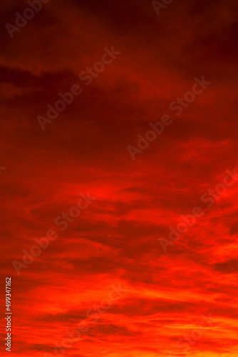 Clouds at sunset. Sunrise or sunset background photo. © senerdagasan