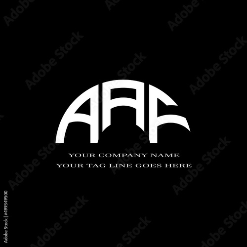 AAF letter logo creative design with vector graphic photo