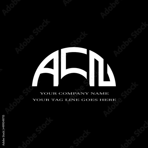 ACN letter logo creative  design with vector graphic
