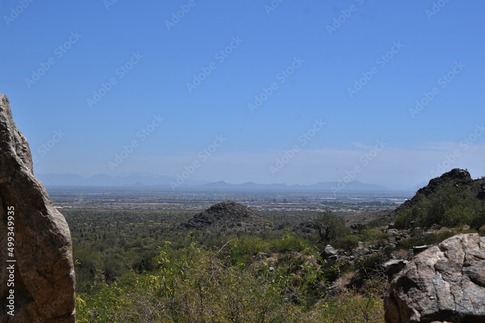 View of Phoenix Arizona from White Tank Regional Park