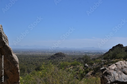 View of Phoenix Arizona from White Tank Regional Park