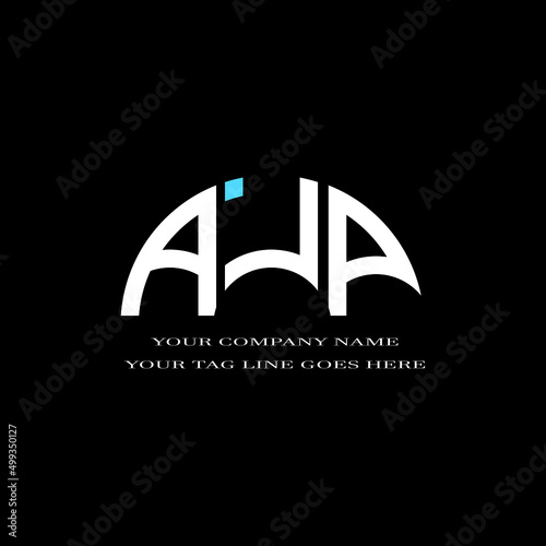 AJP letter logo creative design with vector graphic photo