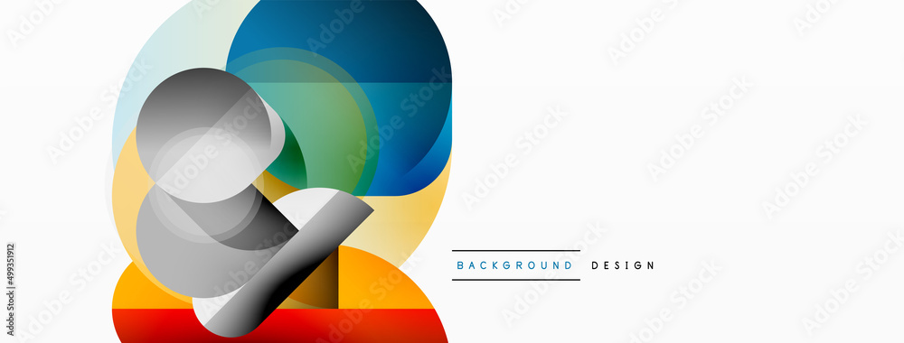Round triangle shapes lines and circles. Geometric vector illustration for wallpaper banner background or landing page Round triangle shapes lines and circles. Geometric vector illustration for wallpaper banner background or landing page
