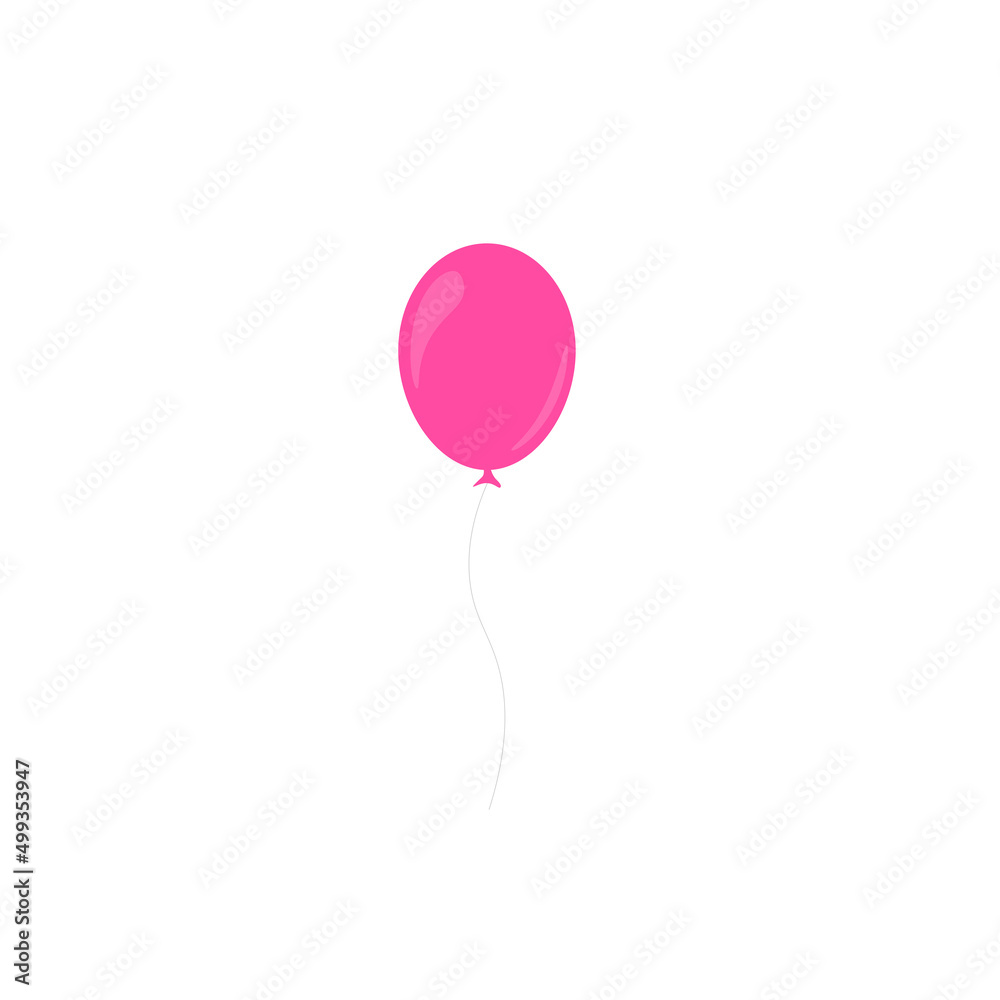 Happy birthday feast, birthday party, many colorful balloons, flat vector illustration and icons Happy birthday feast, birthday party, many colorful balloons, flat vector illustration and icons