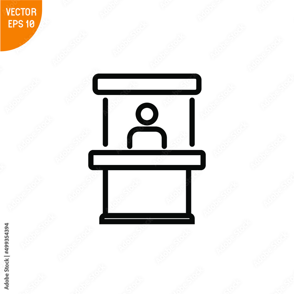 Sales booth icon single simple vector illustration, good for all purposes, Isolated on white background. Sales booth icon single simple vector illustration, good for all purposes, Isolated on white background.