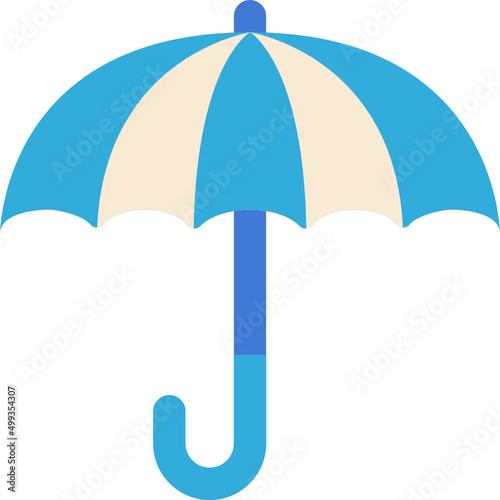 umbrella liability flat icon