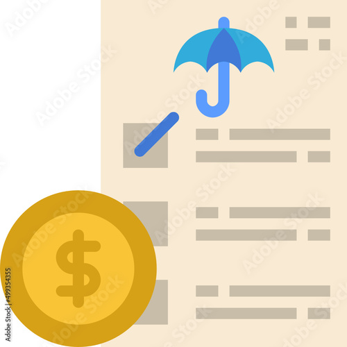 claim flat icon