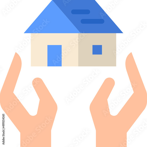 property insurance flat icon