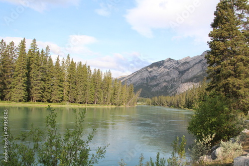 Summer Flow Of The Bow, Banff National Park, Alberta