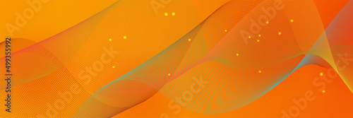 Modern minimal orange futuristic technology science background design . Abstract orange banner vector illustration. Yellow orange vector abstract graphic design. Banner Pattern background template.