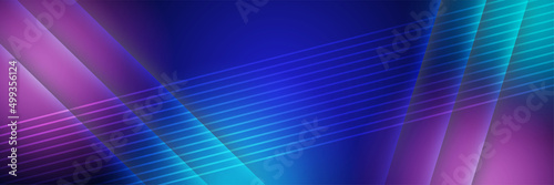 Network technology digital dark blue colorful design banner