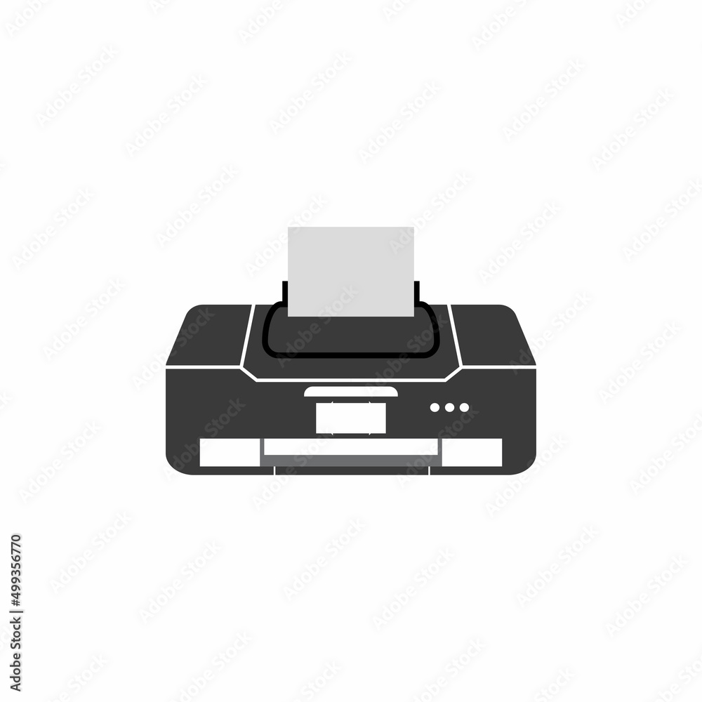 Printer icon vector symbol illustration background Printer icon vector symbol illustration background