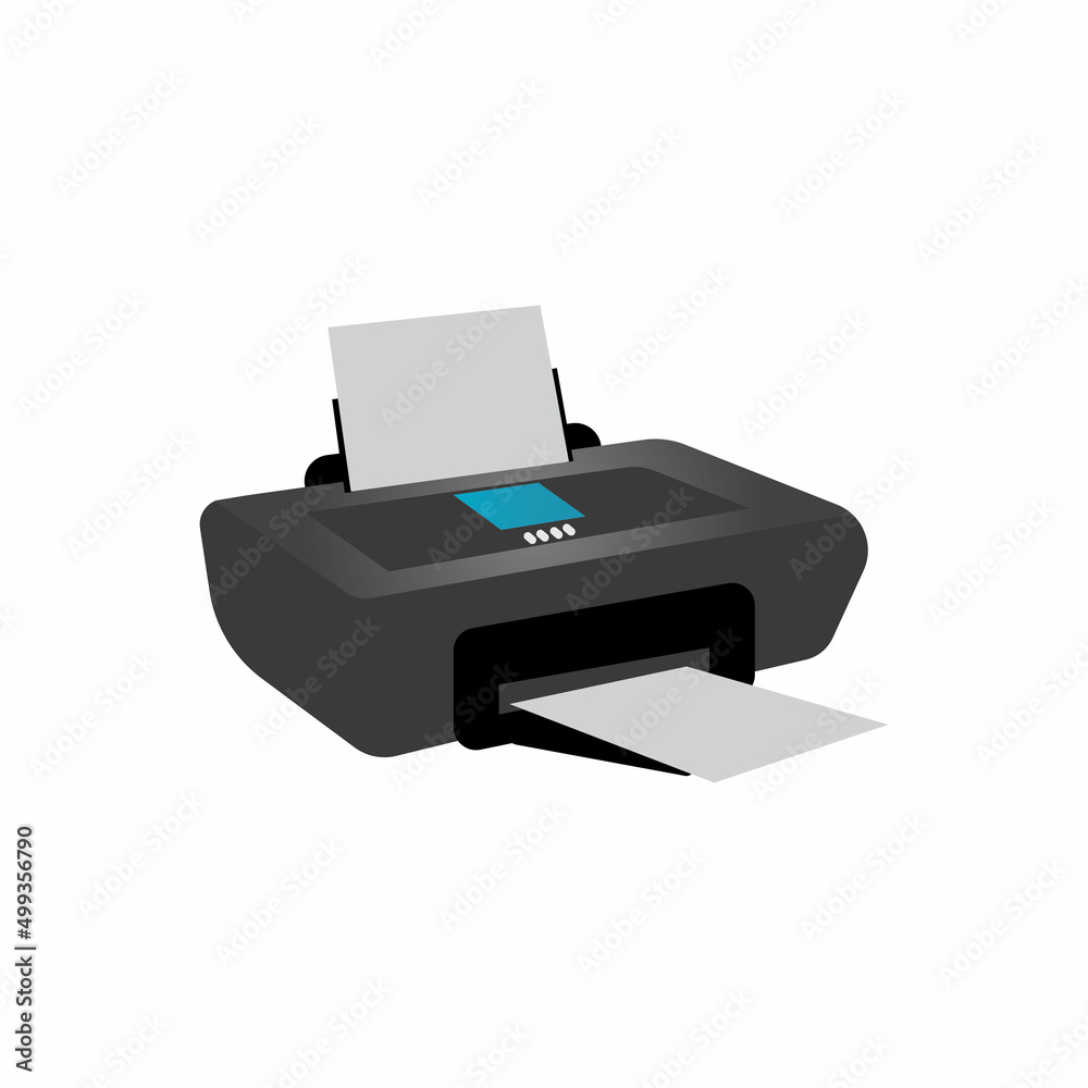 Printer icon vector symbol illustration background Printer icon vector symbol illustration background