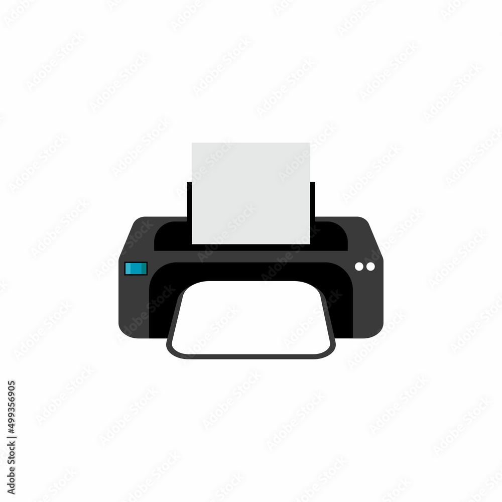 Printer icon vector symbol illustration background Printer icon vector symbol illustration background