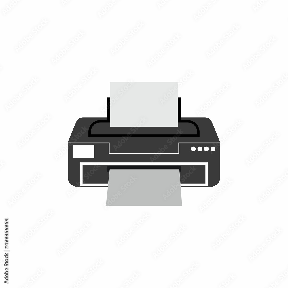 Printer icon vector symbol illustration background Printer icon vector symbol illustration background
