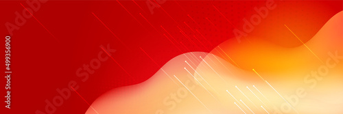 Abstract red futuristic technology network science AI hi tech banner background. Vector abstract graphic design banner pattern background web template.