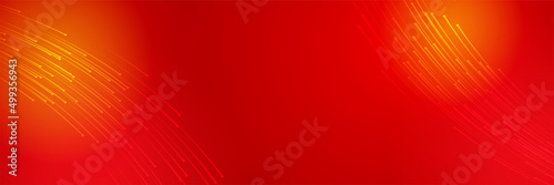 Abstract red futuristic technology network science AI hi tech banner background. Vector abstract graphic design banner pattern background web template.
