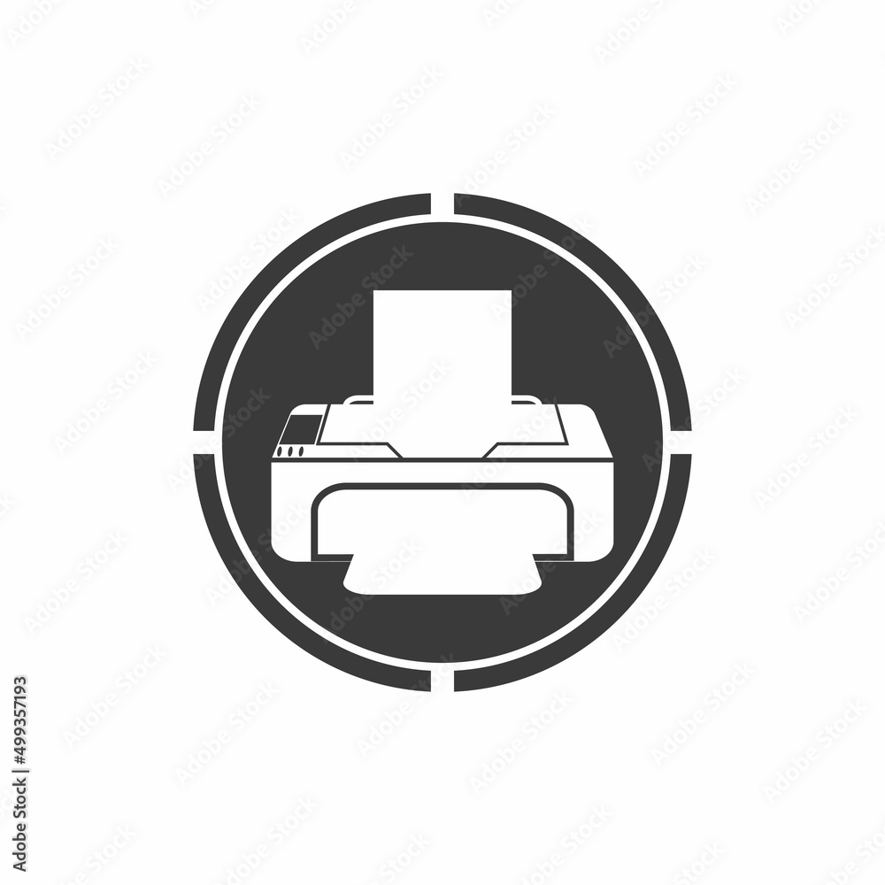Printer icon vector symbol illustration background Printer icon vector symbol illustration background