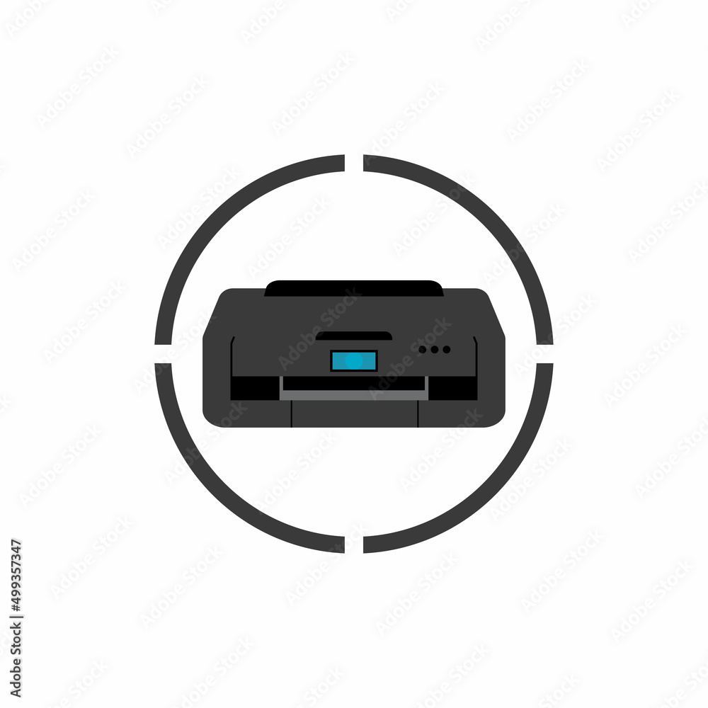 Printer icon vector symbol illustration background Printer icon vector symbol illustration background