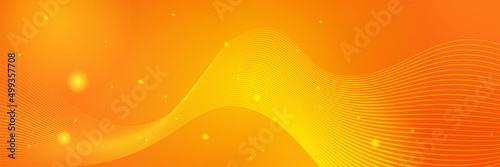 Modern colorful banner template. Yellow and orange banner design. futuristic technology science background design. Yellow orange vector abstract graphic design. Banner Pattern background template.