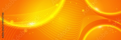 Modern colorful banner template. Yellow and orange banner design. futuristic technology science background design. Yellow orange vector abstract graphic design. Banner Pattern background template.