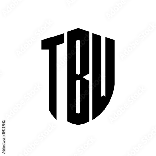 TBW letter logo design. TBW modern letter logo with black background. TBW creative  letter logo. simple and modern letter logo. vector logo modern alphabet font overlap style. Initial letters TBW  photo