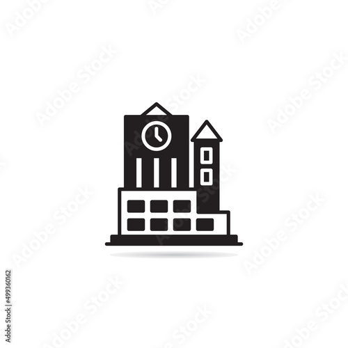 school and university icon vector illustration