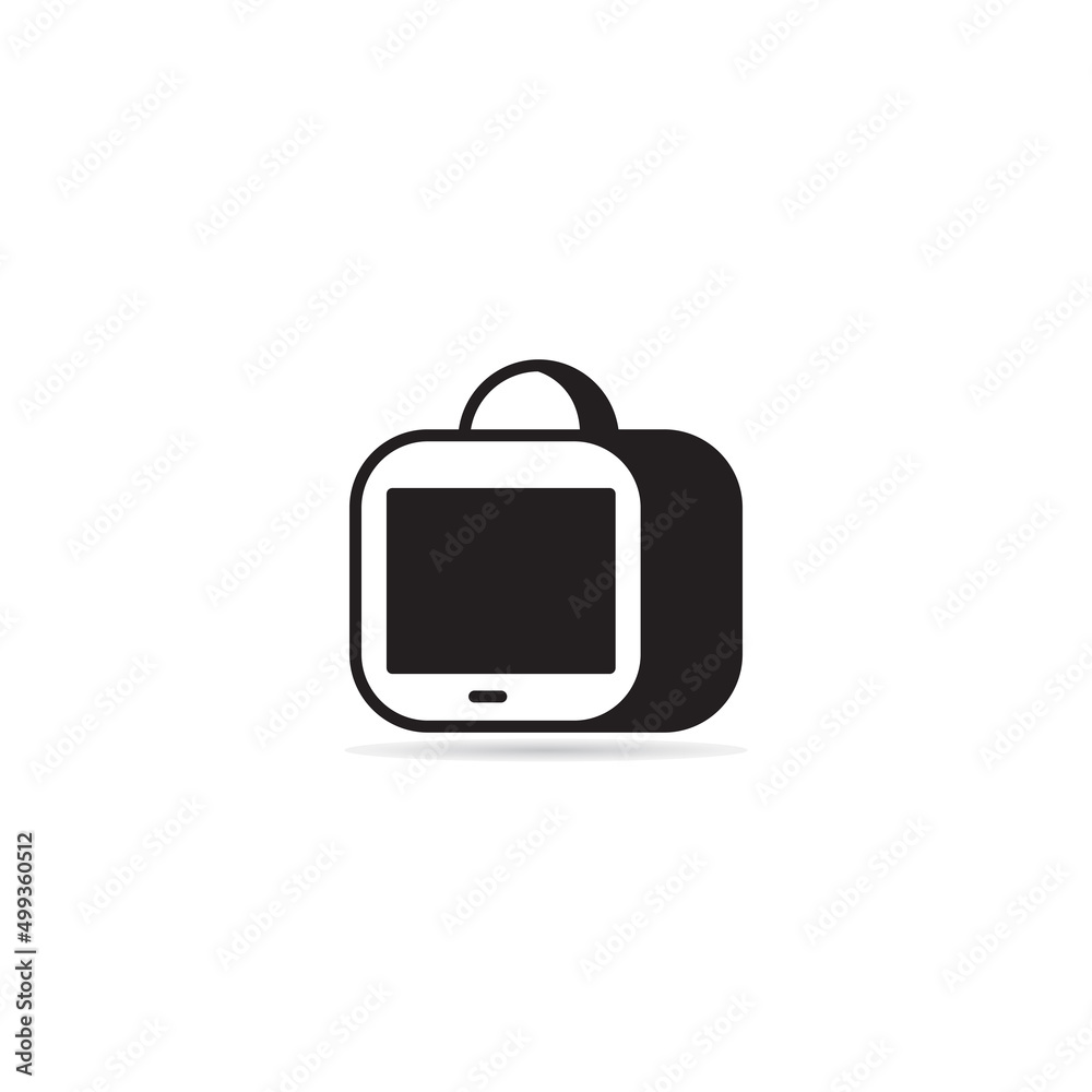 television icon on white background