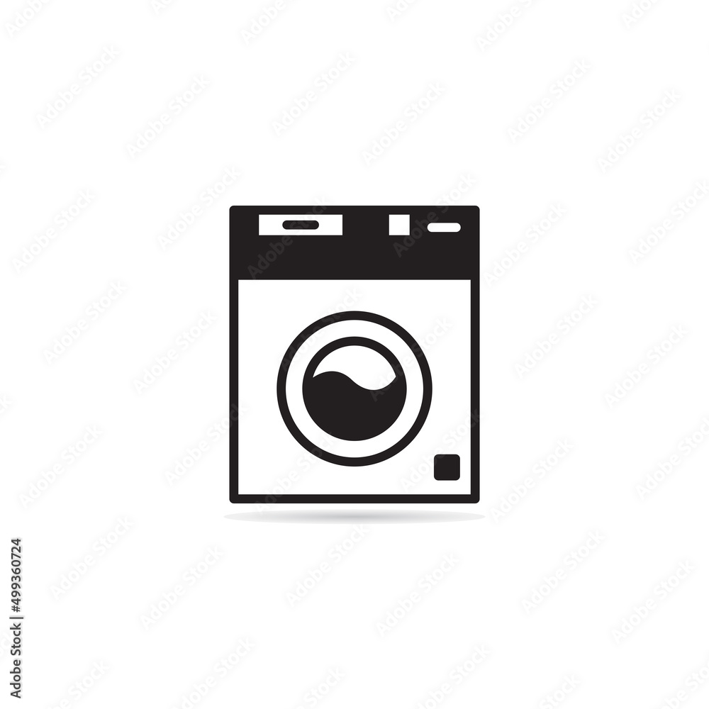 washing machine icon on white background washing machine icon on white background
