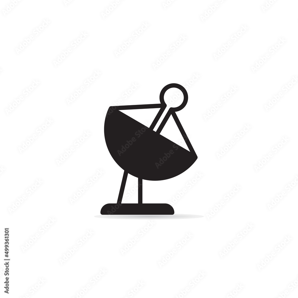 satellite dish icon on white background satellite dish icon on white background