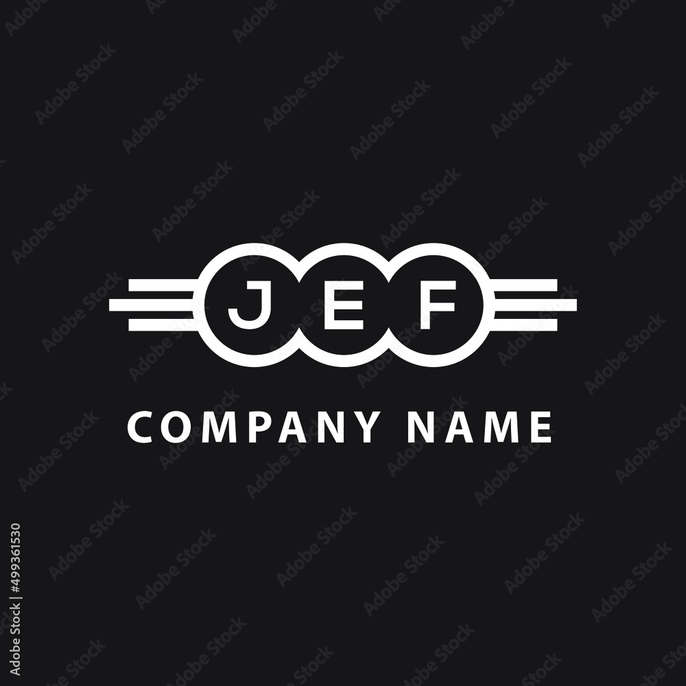 JEF letter logo design on black background. JEF creative initials letter logo concept. JEF letter design. JEF letter logo design on black background. JEF creative initials letter logo concept. JEF letter design.