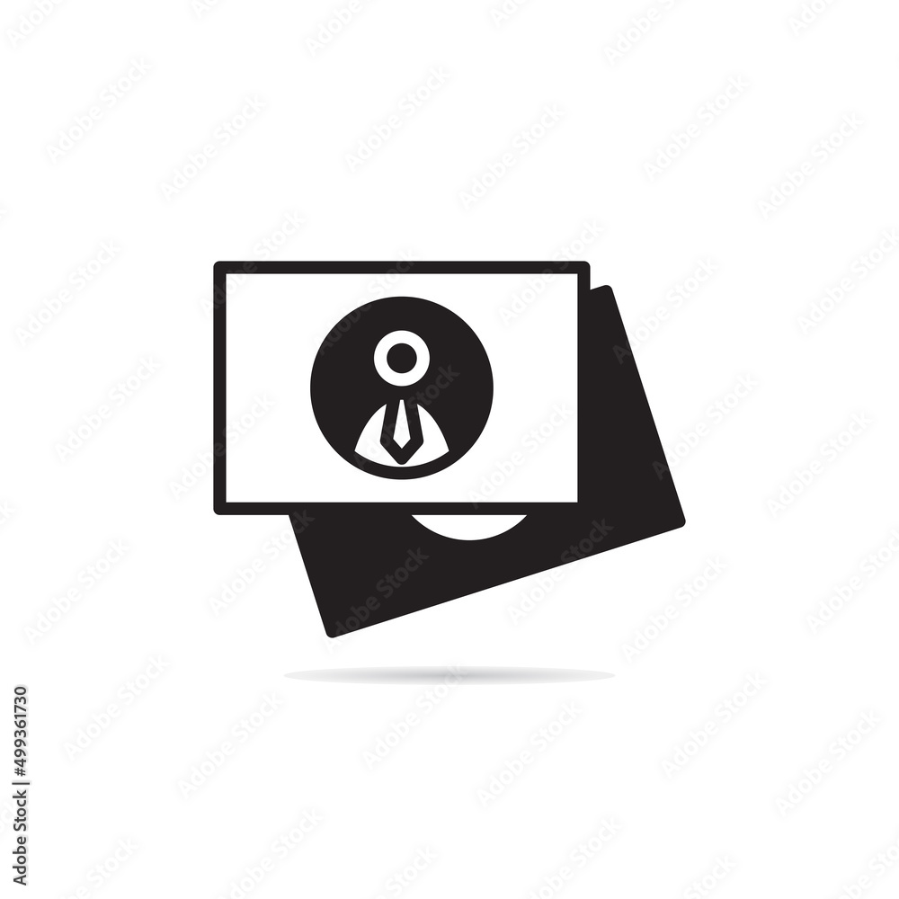 id and business card icon vector illustration id and business card icon vector illustration