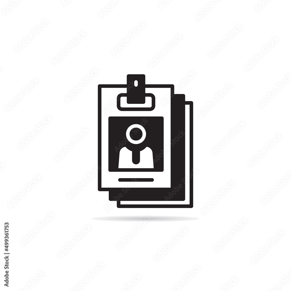 id and business card icon vector illustration id and business card icon vector illustration
