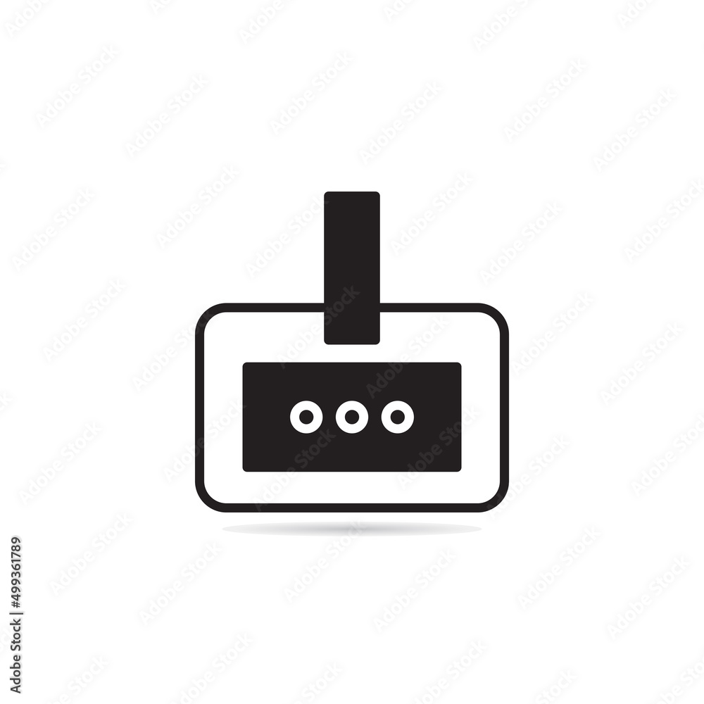 id and business card icon vector illustration id and business card icon vector illustration