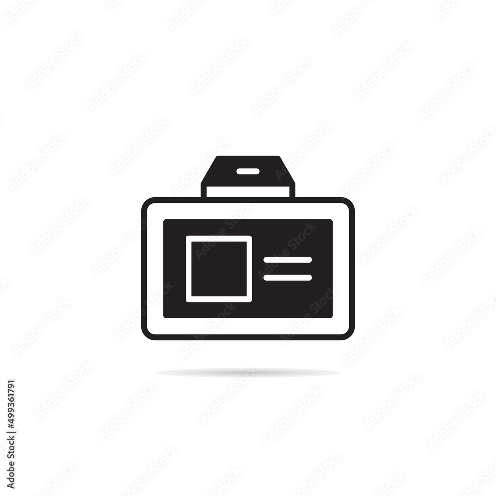 id and business card icon vector illustration id and business card icon vector illustration