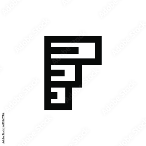 abstract letter F logo vector