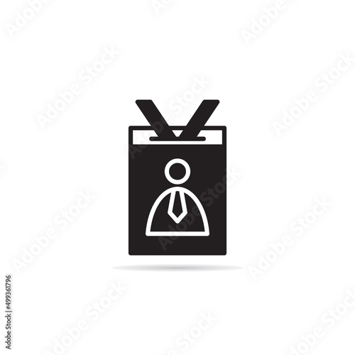 id and business card icon vector illustration
