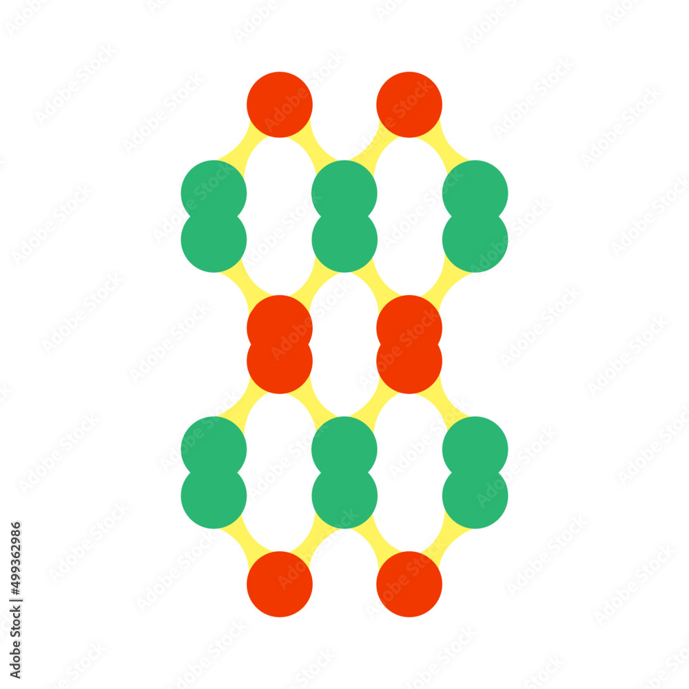 sketch of atoms, atom network, logo, icon