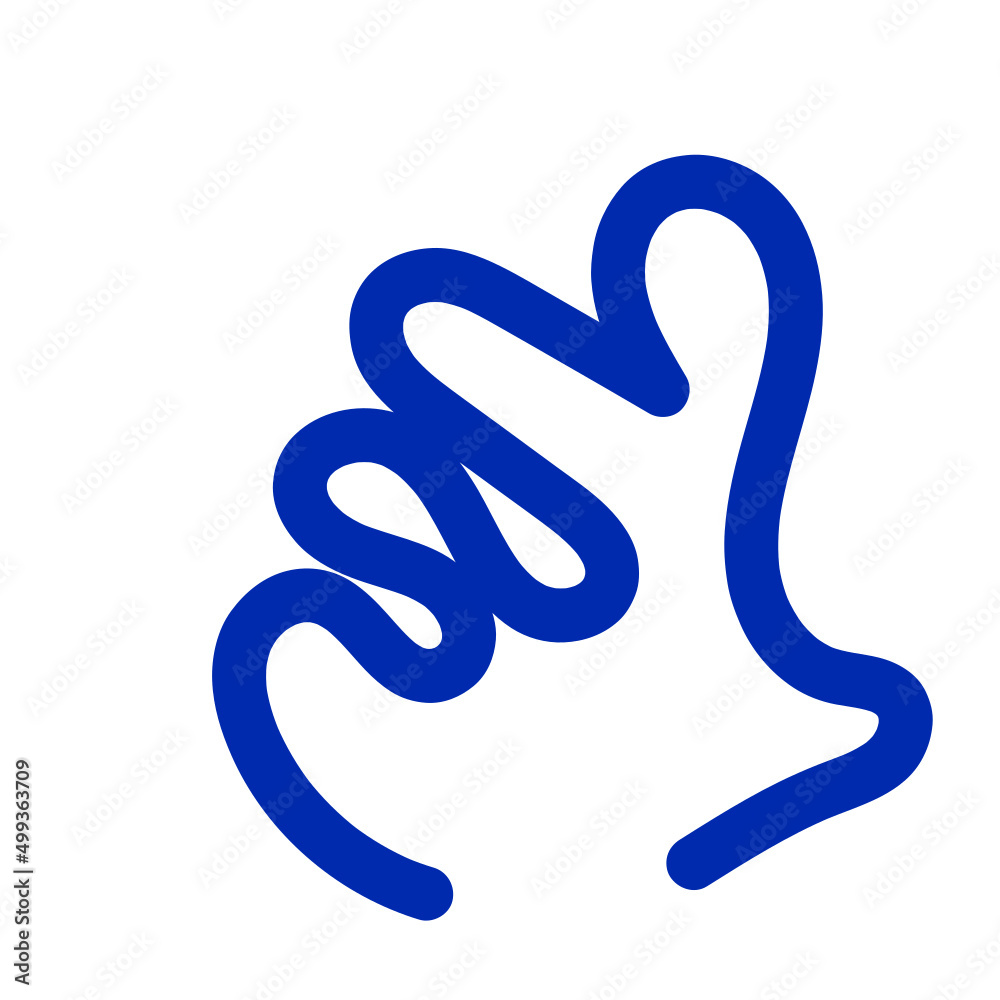 Abstract Organic Shape Vector Illustration Blue Abstract Organic Shape Vector Illustration Blue