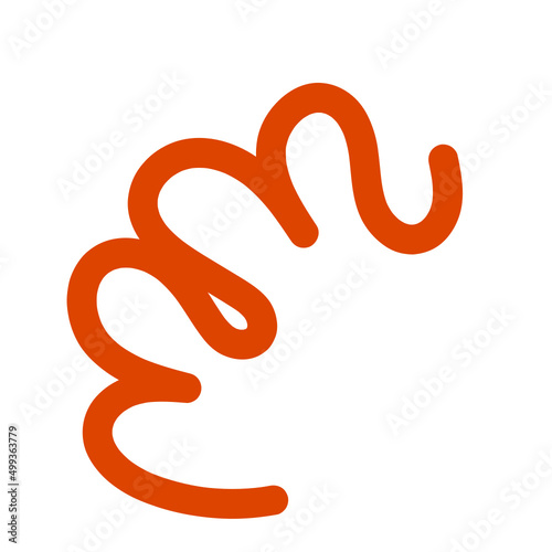 Wallpaper Mural  Abstract Organic Shape Vector Illustration Orange Torontodigital.ca