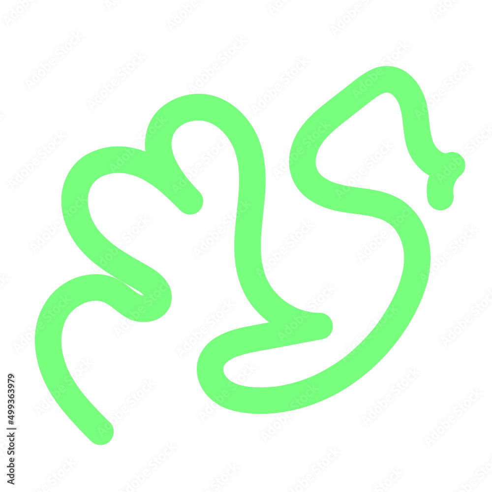 Abstract Organic Shape Vector Illustration Pale Green Abstract Organic Shape Vector Illustration Pale Green